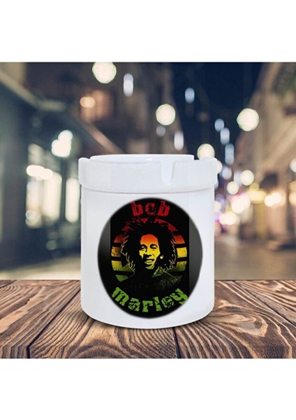 Beyaz Bob Marley Küllük Kül Tablası