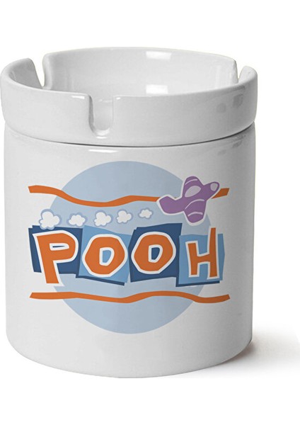 Winnie The Pooh Baskılı Porselen Küllük Makinede Yıkanabilir