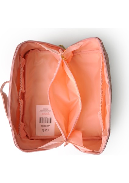 Çapraz Açılan Makyaj Çantası Pembe fırsatları