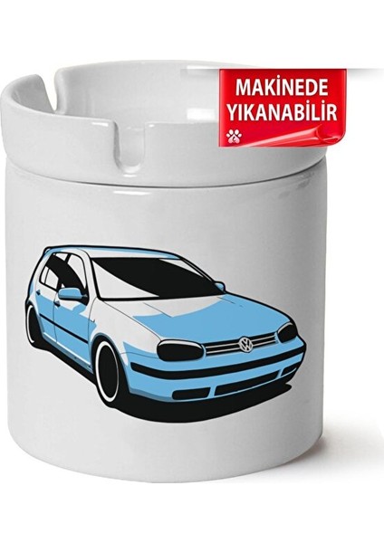 Golf 4 Baskılı Porselen At-Söndür Küllük