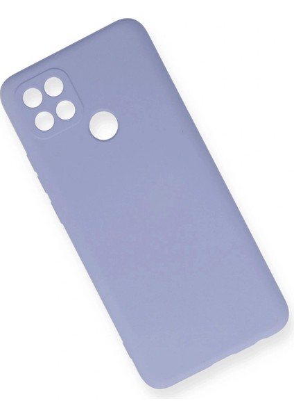 Oppo A15 Kılıf Nano Içi Kadife Silikon - Lila modelleri