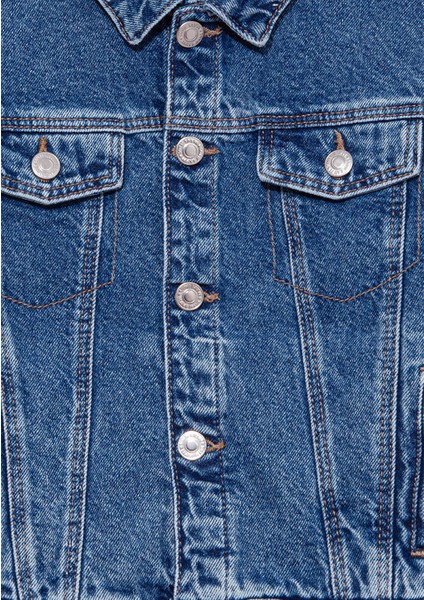 Ken 90lar Koyu Mavi Jean Ceket 6110001-86708