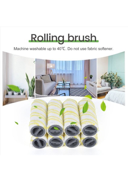 Fc5 Fc7 Fc3 FC3D Elektrikli Zemin Temizleyici Için 8 Adet Rulo Fırça Yedek Aksesuarı (Yurt Dışından) indirimleri