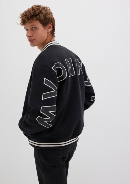 MV DNM Baskılı Bomber Ceket 0110214-71379