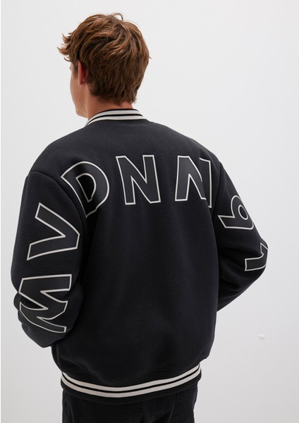 MV DNM Baskılı Bomber Ceket 0110214-71379