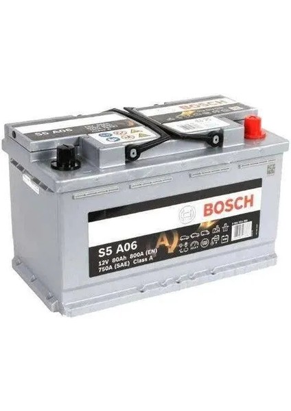 0092S5A060 - S5 80 Ah Agm - 800M. Akım (A) En / 80AH - Bosch