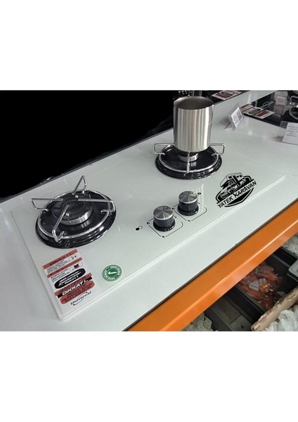 Iki Gözlü Ankastre Karavan Ocağı 30 x 50 cm Beyaz fiyatları