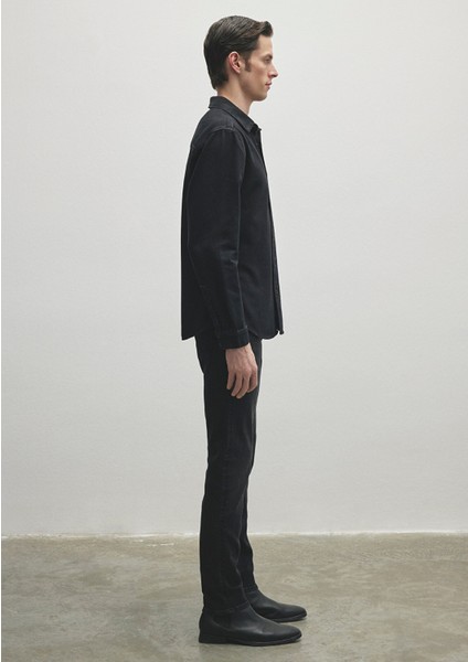 Roy Lux Black Antrasit Jean Gömlek 0210496-82410
