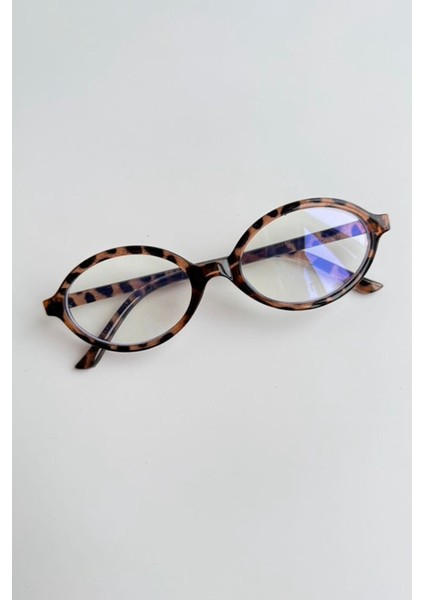 Frank Oval Gözlük Blue Block Mavi Işık Korumalı Optik Uyumlu Lüx Model