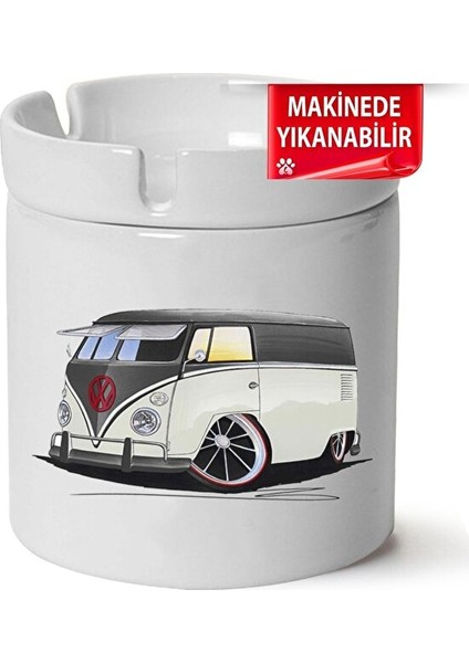 Vw Transporter T1 Baskılı Porselen At-Söndür Küllük