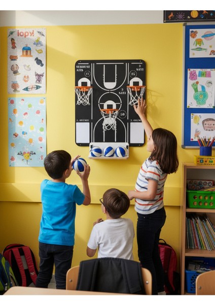 Mini Basketbol Duvar Oyunu - Zeka ve Strateji Geliştiren Eğitici Duvar Oyunu indirimleri