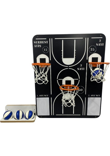 Mini Basketbol Duvar Oyunu - Zeka ve Strateji Geliştiren Eğitici Duvar Oyunu