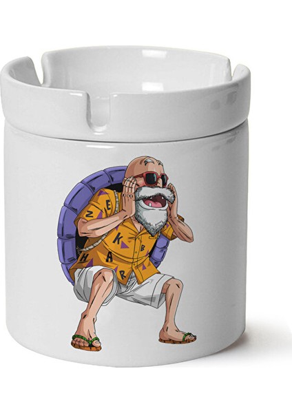 Mr.roshi Baskılı Porselen Küllük Makinede Yıkanabilir
