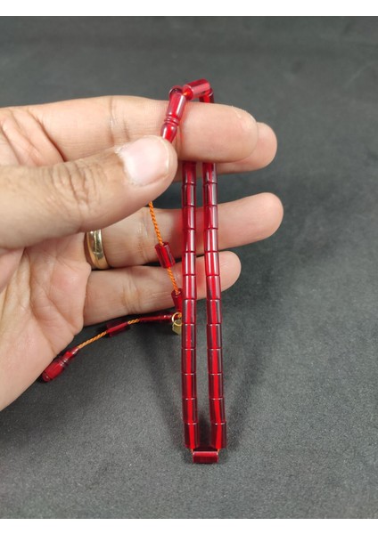 Mehmet Mercan Usta Eseri Bilek Boy (Küçük Boy) Ok Gibi Kesme Zar Kehribar Sertifikalı 8716