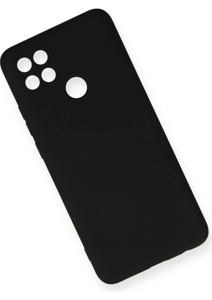 Oppo A15 Kılıf Nano Içi Kadife Silikon - Siyah modelleri