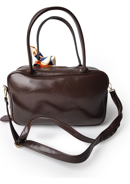 Moon Amaris Omuz Çantası Süet Kahve fiyatları