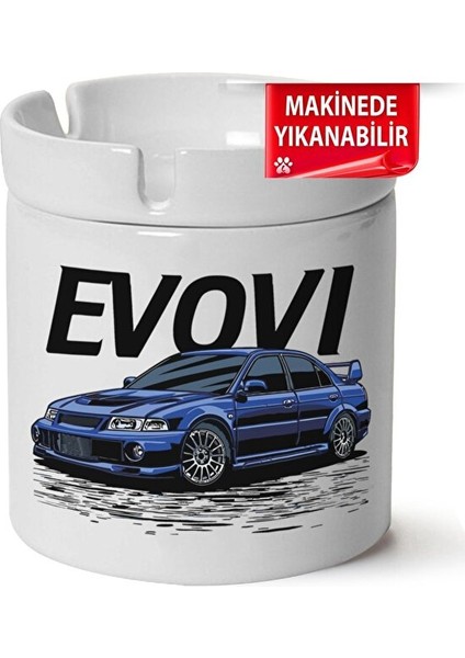 Mitsubishi EVO6BASKILI Porselen At-Söndür Küllük Kl-Otmbl-Mtsbh