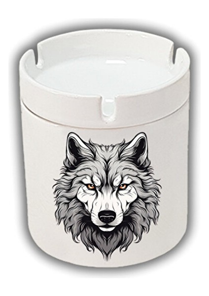 Kurt Baskılı Küllük Kül Tablası