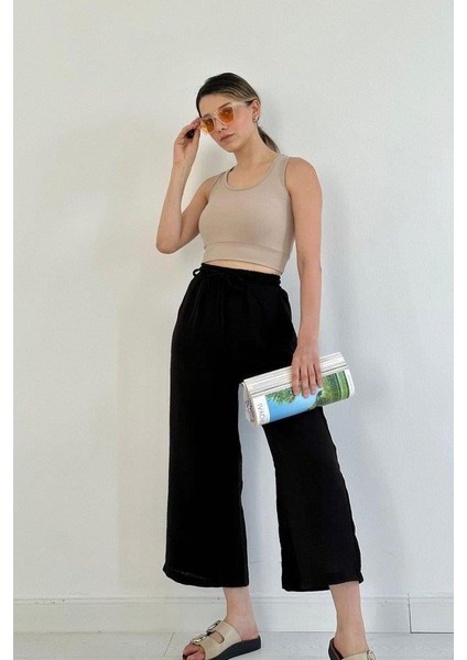 Siyah Keten Pantolon fiyatları