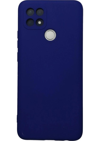 Oppo A15 Kılıf Nano Içi Kadife Silikon - Lacivert