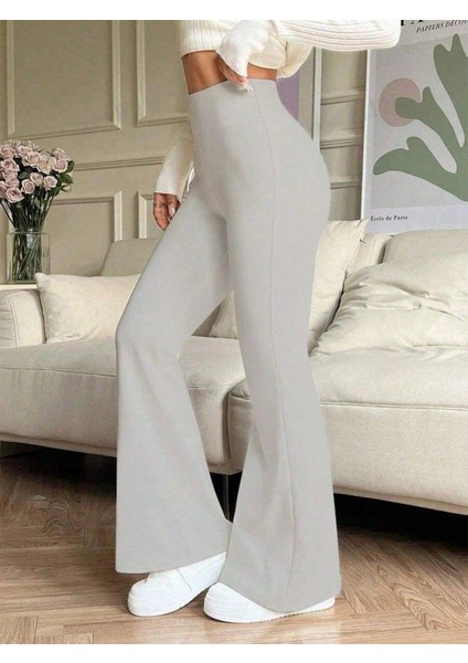 Kadın Yüksek Bel Ispanyol Paçalı Pantolon Tayt fiyatları