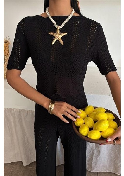 Triko Bluz Pantolon Ikili Takım 10084-025