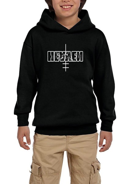 Marilyn Manson Heaven Siyah Çocuk Kapşonlu Sweatshirt