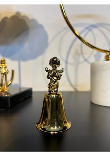 Dua Eden Melekli Çan Mum Söndürücü-Gold
