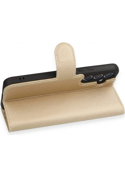 Samsung Galaxy A54 5g Kılıf Trend S Plus Kapaklı Kılıf - Gold fırsatları