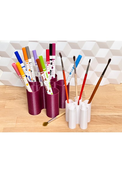 Artsy Organizer (Fırça, Kalem Veya Alet Masaüstü Standı) indirimleri