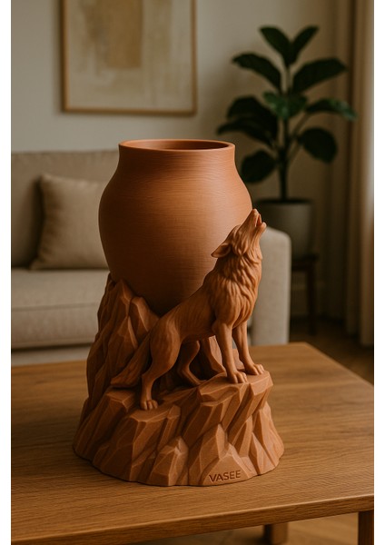 Vazo Sanatı – Vahşi Dinginliğe Sahip Kurt Organizatörü Saksı