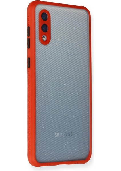 Samsung Galaxy A02 Kılıf Miami Şeffaf Silikon - Kırmızı fiyatları