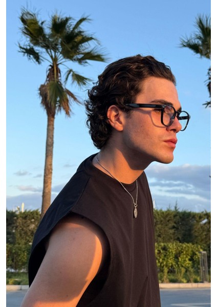 Lisbon Erkek Blue Block Gözlük Siyah modelleri