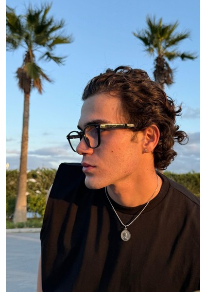 Lisbon Erkek Blue Block Gözlük Siyah fırsatları