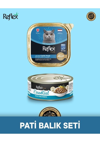 Plus Kedi Maması 2'li Pati Balık Set