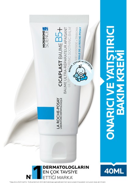 Cicaplast Baume B5+ Onarıcı ve Yatıştırıcı Bakım Krem 40 ml