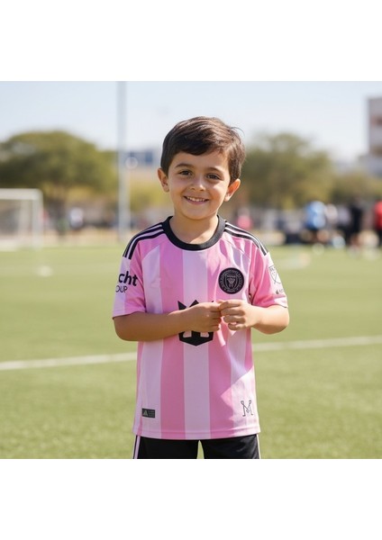 Inter Miami Çoraplı Lionel Messi Yeni Sezon Forması Şortlu Çocuk