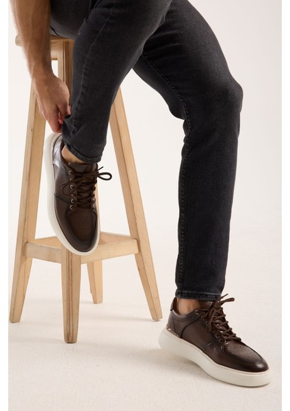 LFR-F065 Derı Merdane Ayakkabı Kahve