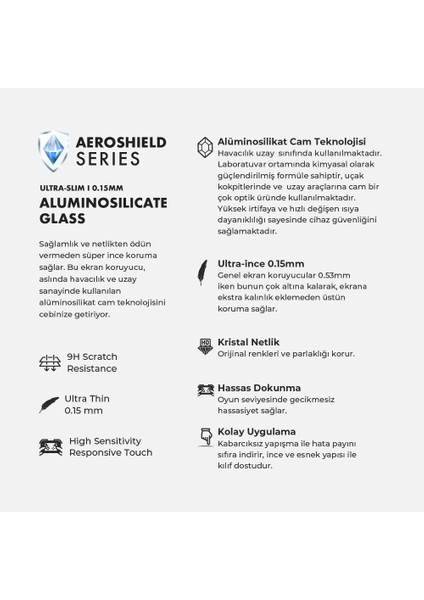 iPhone 17 Pro Max Aeroshield 0.15MM Alüminosilikat Ekran Koruma - Ultra İnce Kristal Netlik Darbe Dayanım indirimleri