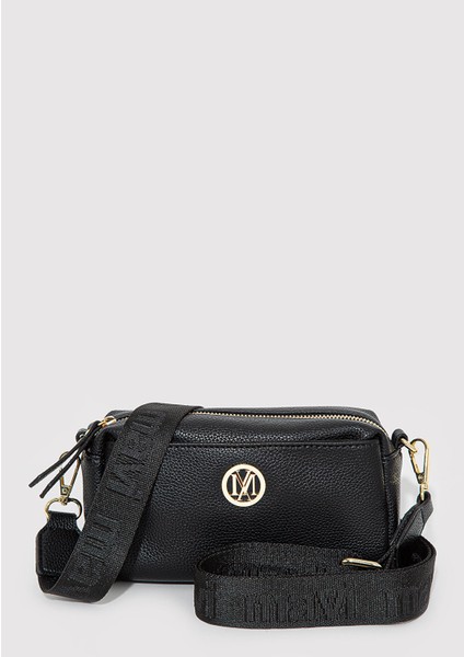 Mühür Logo Detaylı Siyah Çapraz Çanta 1912662-900