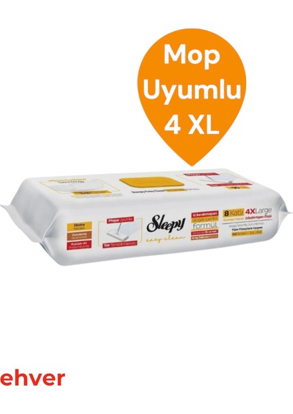 3'lü Easy Clean Mopa Uyumlu Karma Yer Temizlik Havlusu (150 Yaprak) modelleri