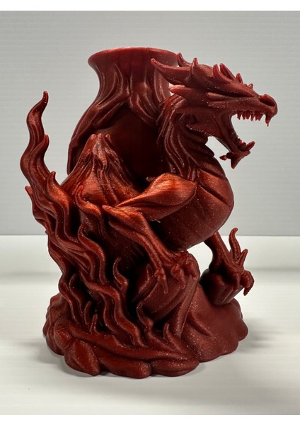 Vazo Sanatı – Şiddetli Ruha Sahip Ejderha Organizatörü Saksı modelleri