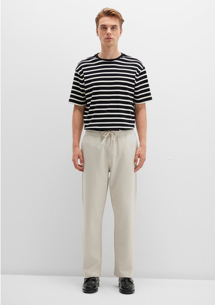 Bej Örme İnterlok Pantolon 0010521-70144