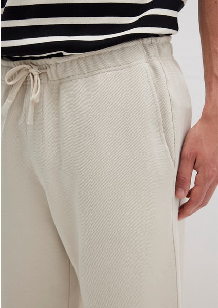 Bej Örme İnterlok Pantolon 0010521-70144