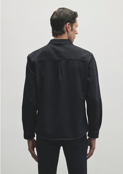 Roy Lux Black Antrasit Jean Gömlek 0210496-82410