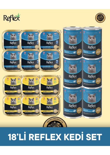 Plus Kedi Maması 18'li Reflex Kedi Set