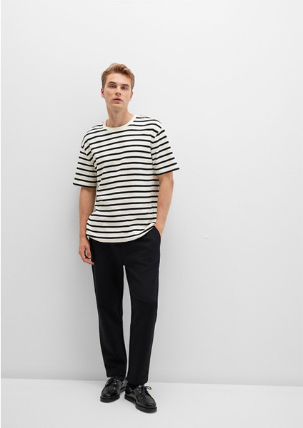 Siyah Örme İnterlok Pantolon 0010521-900