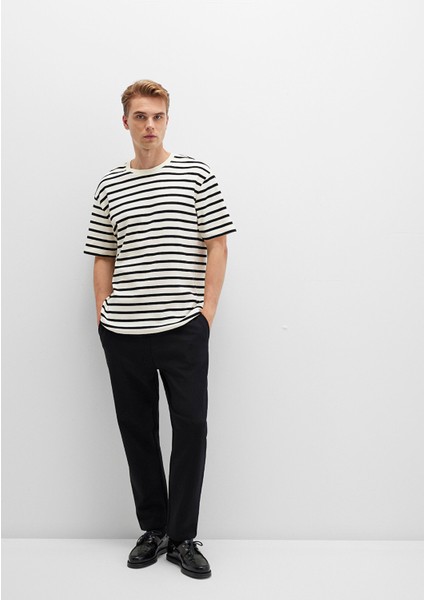 Siyah Örme İnterlok Pantolon 0010521-900