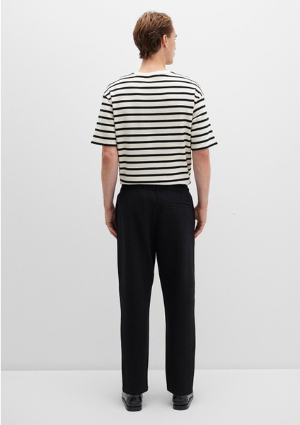 Siyah Örme İnterlok Pantolon 0010521-900