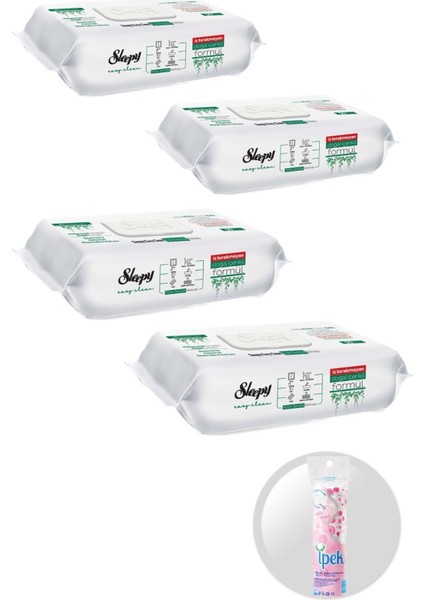 easy Clean Yüzey Temizlik Havlusu 100 Lü 4 Paket (400 Yaprak) Ipek Makyaj Temizlik Pedi Hediye